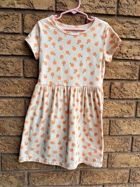 4/$25 •  Carters Peachy-Keen Dream Fruit Print Cotton Skater Dress